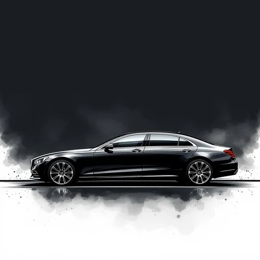 elegant-black-sedan-stockcake